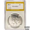 Image 1 : 1927 Silver Peace Dollar PGA MS63