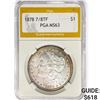 Image 1 : 1878 7/8TF Morgan Silver Dollar PGA MS63