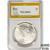 Image 1 : 1922 Silver Peace Dollar PGA MS64