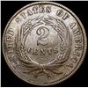 Image 2 : 1866 Two Cent Piece CLOSELY UNCIRCULATED