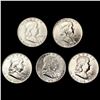 Image 1 : (5) 1949 Franklin Half Dollars UNCIRCULATED