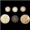 Image 1 : (6) Misc Coins (1877, 1899, 1908-D, 1911, 1938, 1