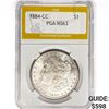 Image 1 : 1884-CC Morgan Silver Dollar PGA MS63