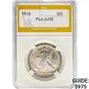 1918 Walking Liberty Half Dollar PGA AU58