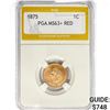Image 1 : 1875 Indian Head Cent PGA MS63+ RED
