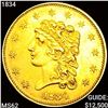 Image 1 : 1834 $2.50 Gold Quarter Eagle UNCIRCULATED