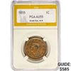 Image 1 : 1855 Large Cent PGA AU55 N-9, Knob Ear