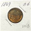 Image 1 : 1869 Two Cent Piece