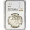 Image 1 : 1902 Morgan Silver Dollar NGC MS61