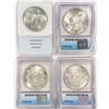 Image 2 : 1896-1925 (Set 4) 2- Morgan, 2- Peace Dollars MS