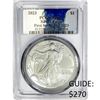 Image 1 : 2023 Silver Eagle PCGS MS70 First Strike Silv Labl