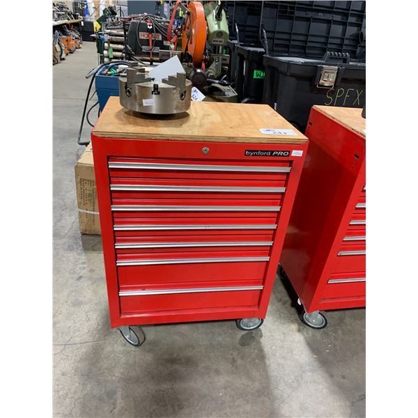 BYNFORD PRO 7 DRAWER PROFESSIONAL MOBILE TOOL BOX WITH ASSORTED TOOL ...