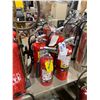 Image 2 : 6 ASSORTED SIZED RED INDUSTRIAL FIRE EXTINGUISHERS