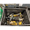 Image 2 : BLACK PLASTIC CRATE OF ASSORTED ELECTRIC & CORDLESS POWER TOOLS