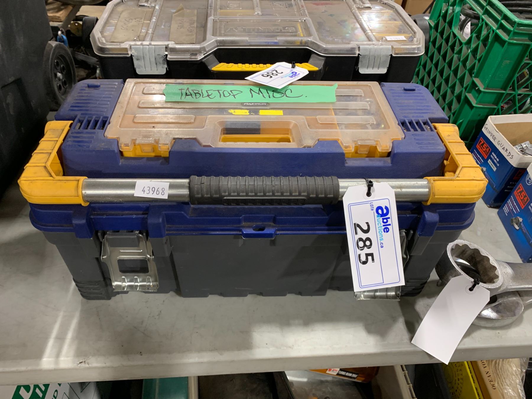 MASTERCRAFT MAXIMUM PORTABLE TOOL BOX WITH ASSORTED TOOL CONTENTS ...