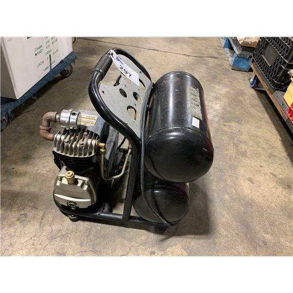 MOTOMASTER BLACK ELECTRIC DUAL TANK PORTABLE AIR COMPRESSOR - Able