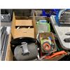 Image 2 : LOT OF LIGHTS, WELDING HELMET, BRACKETS, ASSORTED HAND TOOLS & EMERGENCY EARTHQUAKE KITS