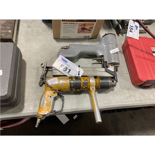 SENCO INDUSTRIAL STAPLE GUN & YELLOW CORING DRILL