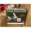 Image 2 : PALLET OF 30 LARGE BOXES OF CLEAR SHIELD NEW FACE MASKS ( 20 BOXES OF 10PCS MASK IN EACH BOX )