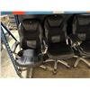 Image 2 : LOT OF 4 BLACK ADJUSTABLE OFFICE CHAIRS WITH HIGH BACKS & FIXED ARMS