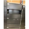 Image 2 : BLACK METAL 78"H X 36"W X 18"D 6 DRAWER FILE / STORAGE CABINET