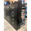 Image 2 : HON BLACK METAL 6 DRAWER 36"W X 18"D X 76"H LATERAL FILE / STORAGE CABINET