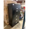 Image 2 : BLACK METAL 5 DRAWER 36"W X 18"D X 65"H LATERAL FILE / STORAGE CABINET