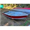 Image 1 : *OS* 12' ALUMINUM BOAT *NO REGISTRATION, SOME PATCHING ON BOTTOM, MAY NEED REPAIRS*