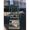 Image 2 : LARGE ROLLING METAL WORK PLATFORM MOBILE STAIR UNIT - APPROX. 14FT TALL X 6FT X 3FT