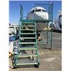 Image 2 : LARGE ROLLING METAL WORK PLATFORM MOBILE STAIR UNIT - APPROX. 8FT TALL X 6FT X 3FT