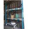 Image 1 : STORAGE SHED CONTENTS-3 SECTIONS OF PALLET RACKING (2) APPROX.9FTX14FT - (1) 14FTX14FT), METAL