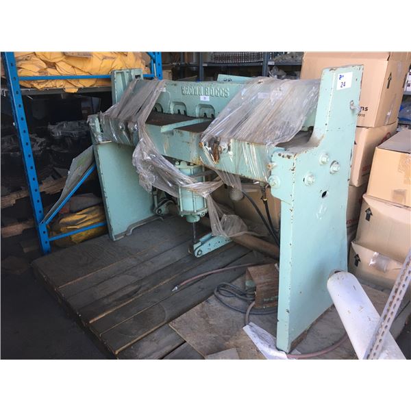 BROWN BOGGS HYDRAULIC METAL BRAKE MODEL 134G 16GA