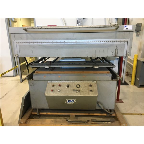 PVI PLASTIC-VAC INC. VACUUM FORM EQUIPMENT MODEL 304X, SERIAL #P304-465-473 (5FT BED)