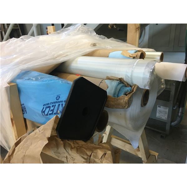 APPROX. 13 ROLLS ASSORTED PLASTIC/MESH/FABRIC & COMPOSITE MATERIAL