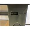 Image 3 : U-LINE ADJUSTABLE HEIGHT METAL WORK BENCH WITH THICK BLACK RUBBER MAT- APPROX.4FT X 3FT