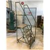 Image 1 : APPROX. 3FT ROLLING METAL SHOP STAIRS