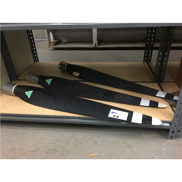 GROUP OF 3 METAL PROPELLERS-*NO PAPERS* FOR SCRAP OR REPURPOSING