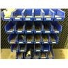 Image 2 : ROLLING PARTS (BLUE BINS) ORGANIZER UNIT WITH MISCELLANEOUS HARDWARE (MOSTLY RIVETS)