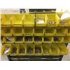 Image 3 : ROLLING PARTS (YELLOW BINS) ORGANIZER UNIT WITH MISCELLANEOUS BOLTS & OTHER HARDWARE