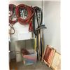 Image 1 : GROUP OF ASSORTED MISCELLANEOUS ITEMS-AIR LINE HOSES,TARPS, ETC.