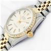 Image 9 : Rolex Mens Two Tone Silver Index And Diamond Datejust Wristwatch 36MM