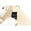 Image 9 : Gucci Beige Leather Logo Print Clutch