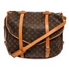 Image 1 : Louis Vuitton Brown Monogram Leather Saumur 43 Crossbody Bag