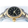 Image 3 : Rolex Ladies 2T Yellow Gold & Stainless Steel Black Index Tapestry Oyster Band W