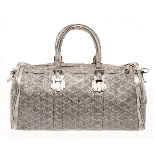 Goyard Silver Coated Canvas Croisiere Shoulder Bag