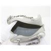 Image 6 : Chanel Grey White Lambskin Bicolor Leather CC Bowling Bag