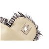 Image 9 : Chanel Light Grey Lambskin Leather Fringe Flap Shoulder Bag