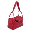 Image 2 : Hermes Red Taurillon Clemence Leather Lindy 34 Shoulder Bag