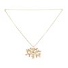 Image 1 : Chanel Gold CC Snowflake Necklace
