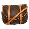 Image 1 : Louis Vuitton Brown Monogram Saumur 43cm Shoulder Bag